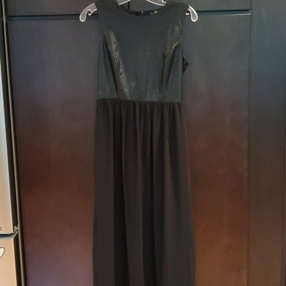 Black mini dress with maxi overlay - Picture 1 of 4